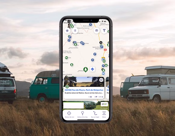 Quelles applications sont utiles pour la vanlife en termes de navigation et de stationnement ?